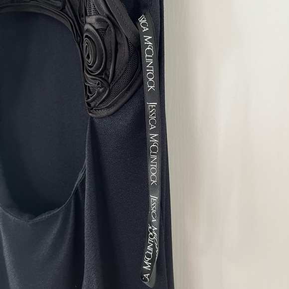 Jessica McClintock Gunne Sax Vintage Dress Open Back Prom Maxi Sz L - Picture 7 of 7